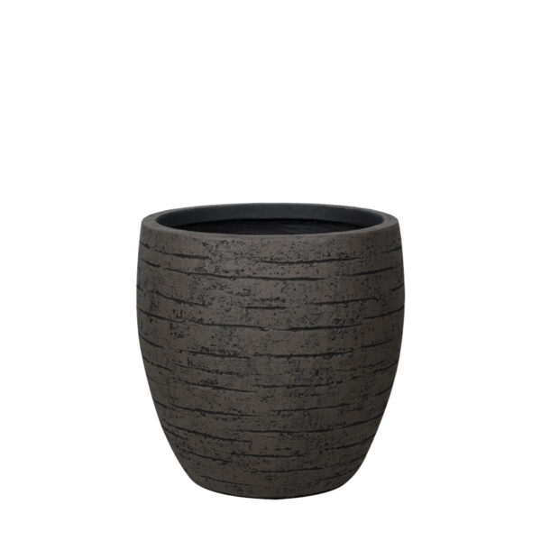 Κασπω fiberclay καφε κρακελε γαβαθα βαθια μεγαλο - φ43x43cm