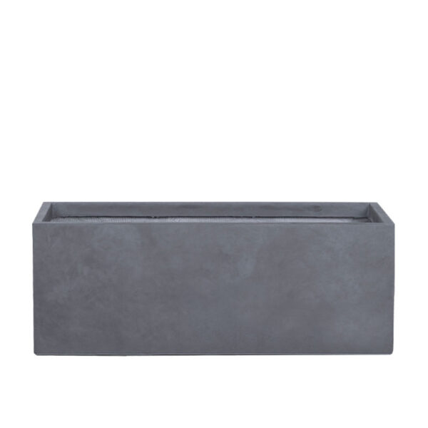 Ζαρντινιερα-κασπω γκρι xlarge fiberclay ορθογωνιο - 90x36x33cm