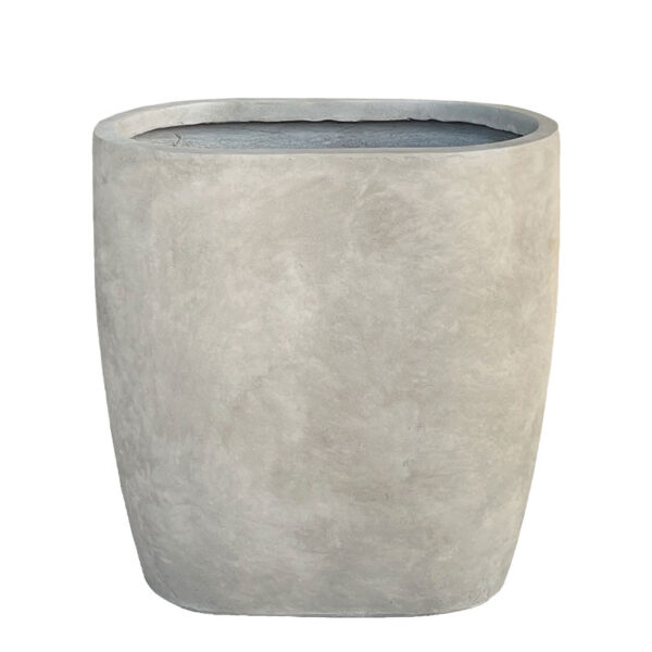 Κασπω μπεζ fiberclay μεγαλο μακροστενο-κυκλικο - 78x50x78cm
