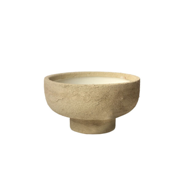 Κεραμικο κασπω μπεζ με κυκλικη βαση - φ21x12cm 1/12κιβ