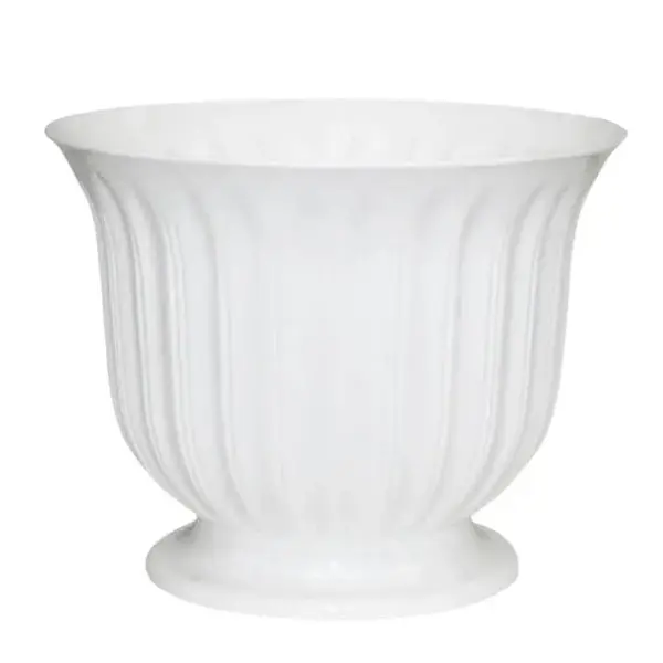 Γλαστρα λευκο πλαστικη donczka lilia - φ35x27cm