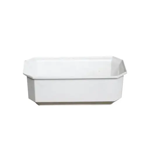 Ζαρντινιερα λευκο πλαστικη fl-6 - 25x13x9.4cm