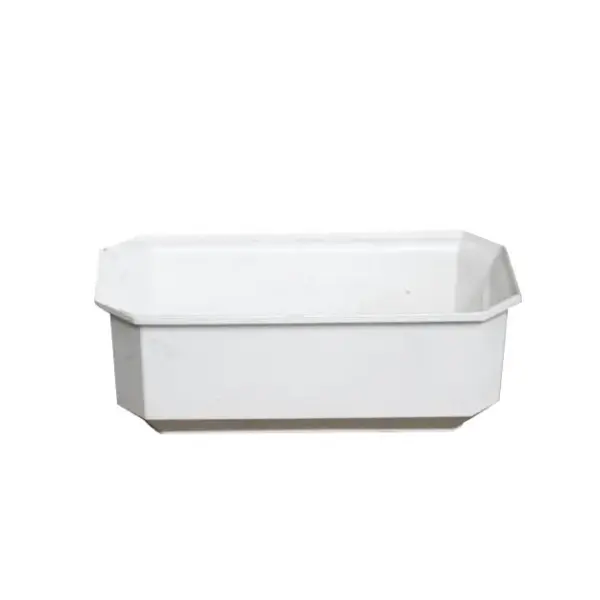 Ζαρντινιερα λευκο πλαστικη fl-6 - 25x13x9.4cm