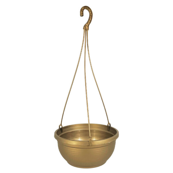 Κρεμαστη γλαστρα χρυσο πλαστικη miska wiszaca - φ22x11(50)cm 10/σακ