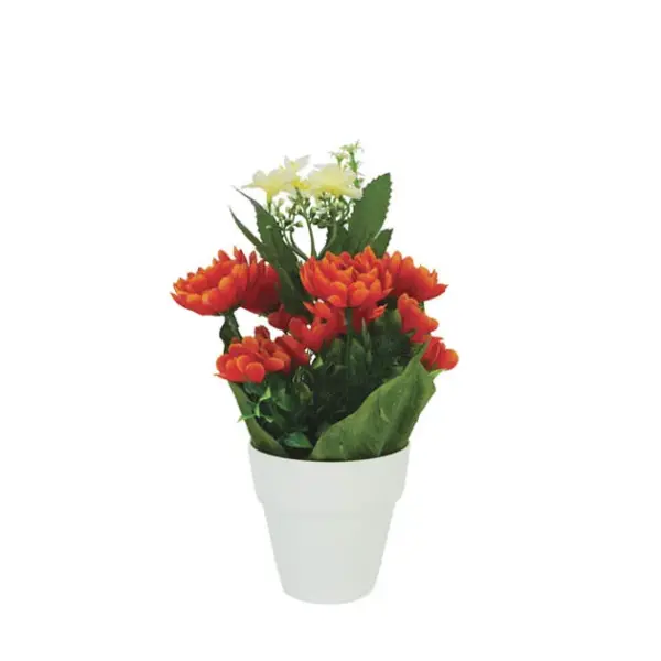 Γλαστρακι fl-9 με white ανθοσυνθεση - υ22cm
