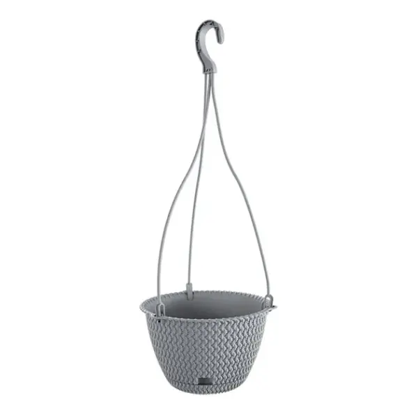 Γλαστρα κρεμαστη γκρι splofy round w φ23x14.5cm 5/20κιβ