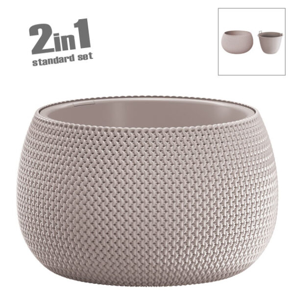 Κασπω-γλαστρα (2 σε 1) μοκκα στρογγυλο splofy bowl φ47.8x30cm 1/2κιβ