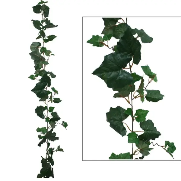Γιρλαντα αμπελι πρασινο (122 φυλλα) υ180cm. 12/72κιβ
