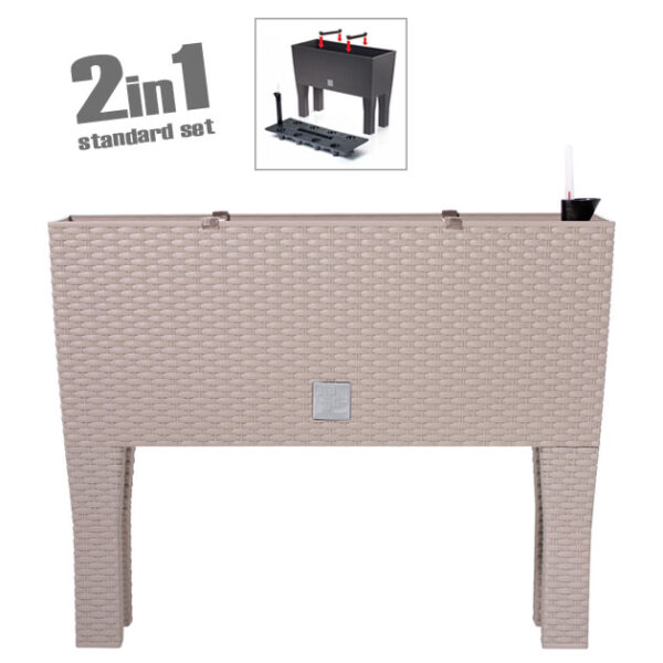 Ζαρντινιερα με ποδια (2 σε 1) μοκκα rato case 80x33x62cm 1/3κιβ