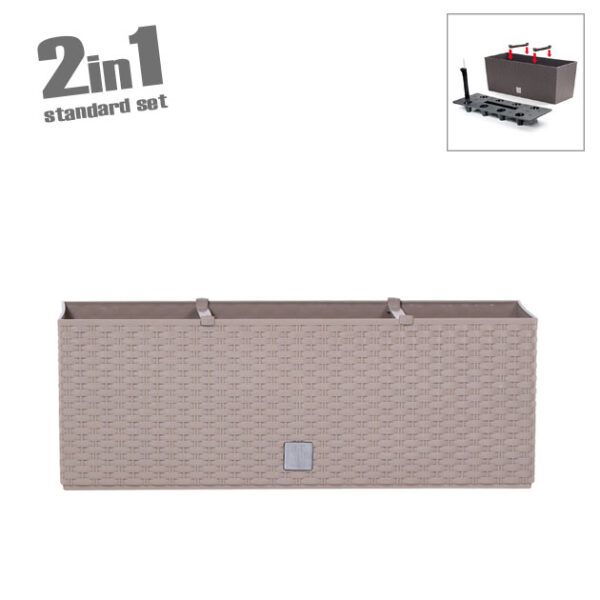 Ζαρντινιερα (2 σε 1) μοκκα rato case 60x25x24cm 1/3κιβ