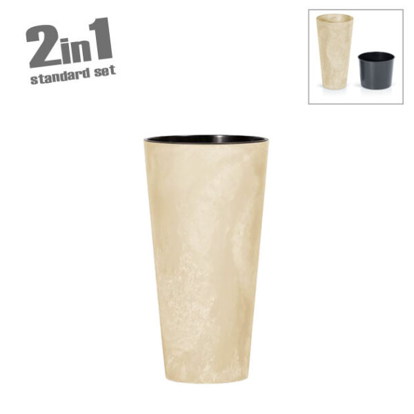 Κασπω (2 σε 1) εκρου tubus slim beton effect κωνοσ φ30x57.2cm 1/5κιβ