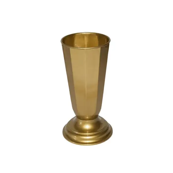 Ανθοδοχειο χρυσο πλαστικο flakon szwed - φ13x31cm