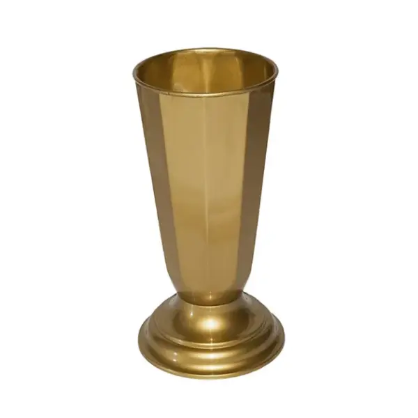 Ανθοδοχειο χρυσο πλαστικο flakon szwed - φ16x39cm