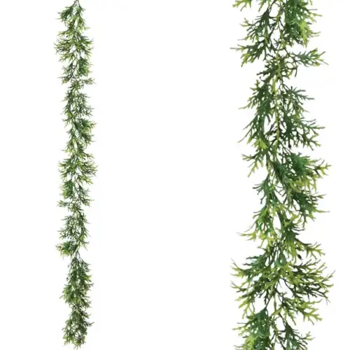 Γιρλαντα πρασιναδα αγκαθωτο φυλλο 145cm 48/96