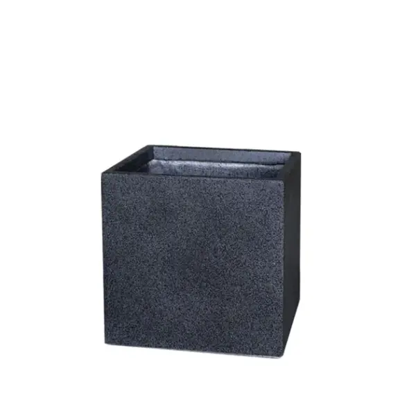 Κασπω fiber clay ανθρακι γρανιτη τετραγωνο μεγαλο 50x50x50cm