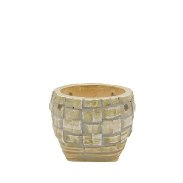 Κασπω στρογγυλο μπεζ μωσαϊκο μικρο φ13.5x10.5cm 1/16κιβ