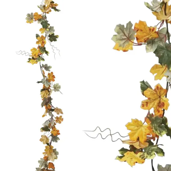 Γιρλαντα κλημα φθινοπωρινα φυλλα - υ190cm 12/36kib
