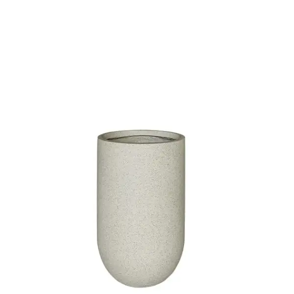 Κασπω fiber clay μπεζ-γρανιτη ψηλο στρογγυλο μικρο φ26x45cm