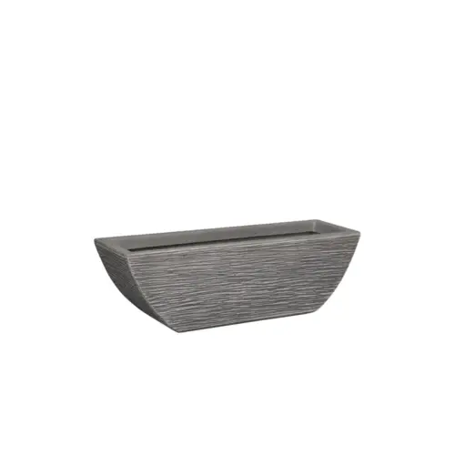 23201-S Κασπω fiberclay μικρο μπεζ ζαρντινιερα-γραμμωσεισ - 60x18x18cm