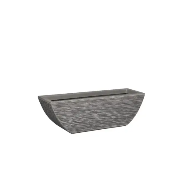 Κασπω fiberclay μικρο μπεζ ζαρντινιερα-γραμμωσεισ - 60x18x18cm