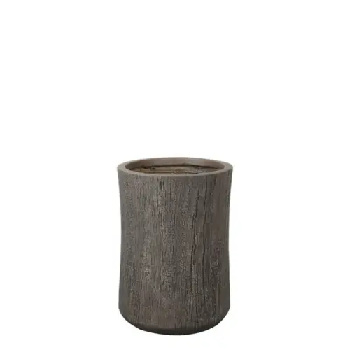 23219-S Κασπω fiberclay μικρο καφε φυσικο στρογγυλο-κορμοσ - φ34x47cm