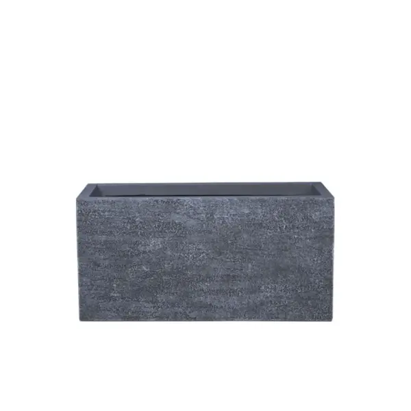 Κασπω fiberclay μεσαιο γκρι ζαρντινιερα ορθογωνιο - 60x30x30cm