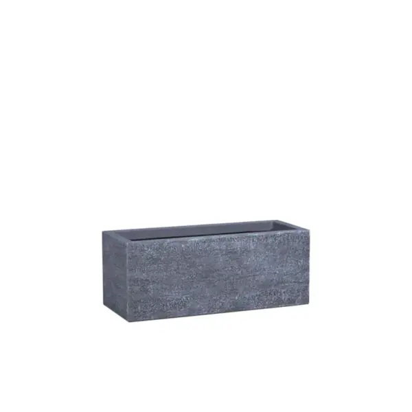 Κασπω fiberclay μικρο γκρι ζαρντινιερα ορθογωνιο - 50x20x20cm