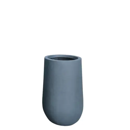 23233-S Κασπω fiber clay ανοιχτο γκρι μαρμαρο-βαρελι μικρο - φ26x45cm