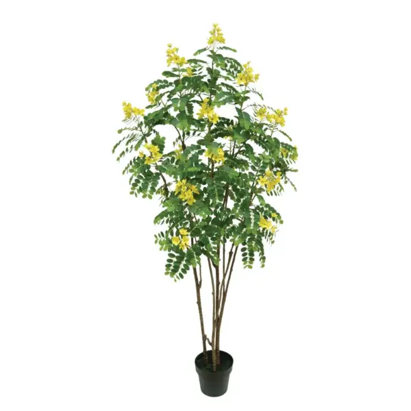 Δεντρο κασσια κιτρινο real touch σε κασπω - υ180cm 1/2κιβ