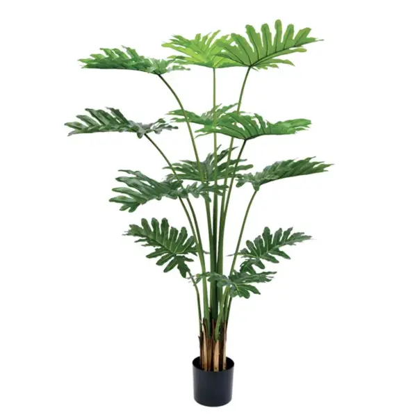 Δεντρο φυλοδεντρον πρασινο real touch σε κασπω - υ180cm 1/2κιβ