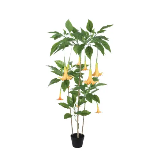 Δεντρο δατουρα real touch σε πλαστικο κασπω - υ160cm 4/kib