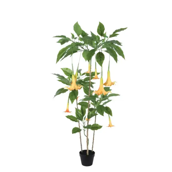 Δεντρο δατουρα real touch σε πλαστικο κασπω - υ160cm 4/kib
