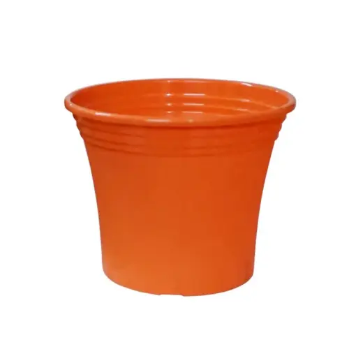 252_orange Γλαστρα πορτοκαλι πλαστικη doniczka irys - φ19x16cm
