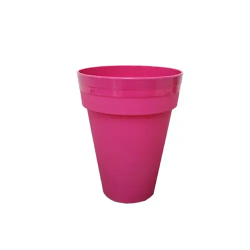 270_fuschia Γλαστρα φουξ πλαστικη palmowka irys - φ21x27cm