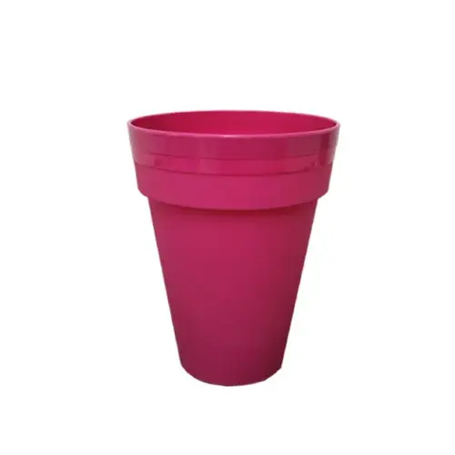 271_fuschia Γλαστρα φουξ πλαστικη palmowka irys - φ24x32cm