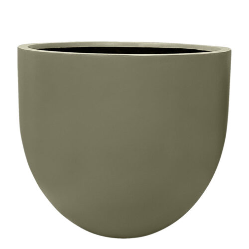 50-4-9580-7002 Κασπω fiberglass στρογγυλο λαδι/γκρι ματ - φ95x80cm