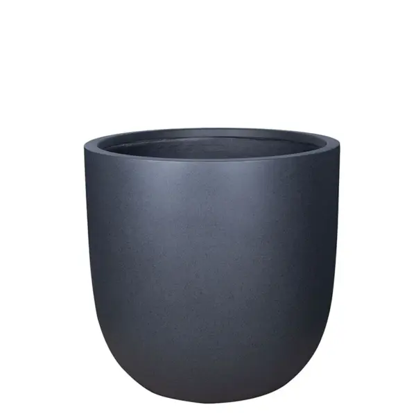 Κασπω fiberclay 4xlarge μαυρο στρογγυλο - φ75x72.5cm