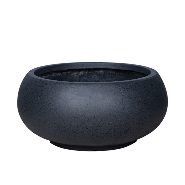 Κασπω fiberclay large μαυρο γρανιτη στρογγυλο γαβαθα - φ55x25cm