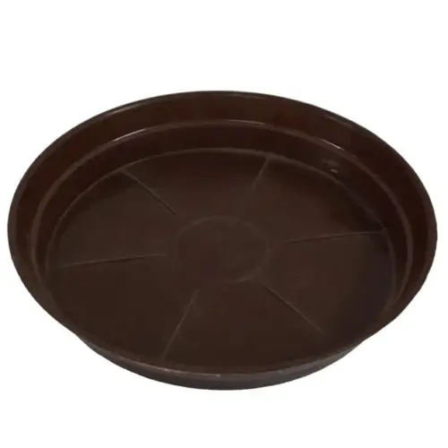 N8P_plate_brown Πιατο γλασ. φ35cm σκουρο-καφε πλαστικο ν8