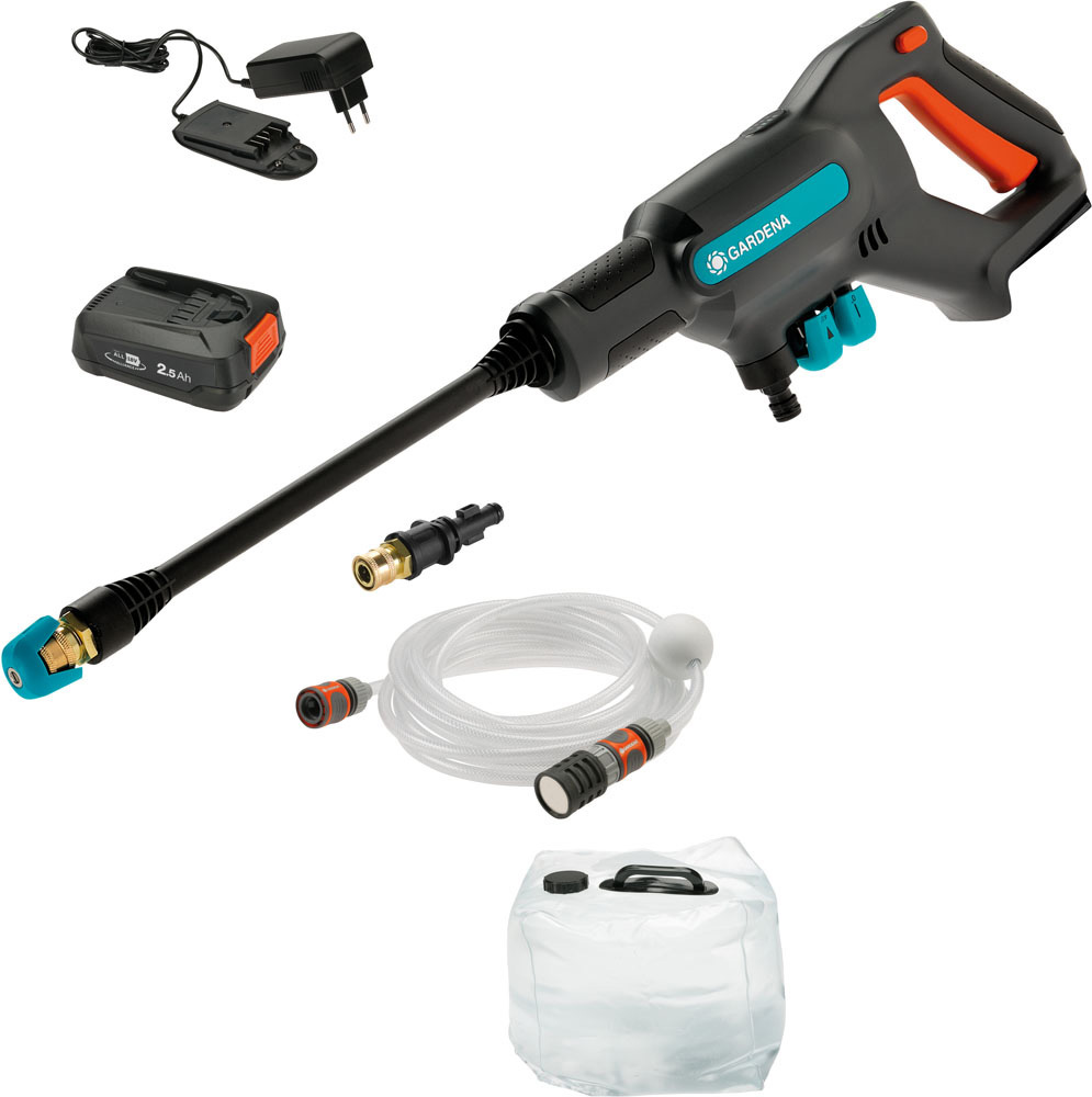 Πλυστικό Πιστόλι Μπαταρίας Gardena Premium Σετ ΑquaClean 18V RtU
